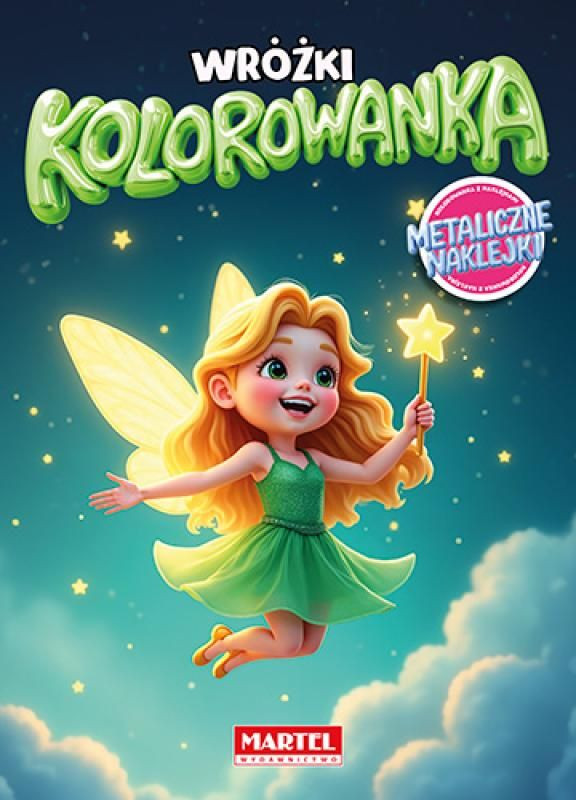 Kolorowanka z naklejkami metalicznymi Martel